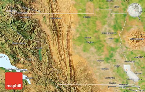 Satellite Map Of Colusa County