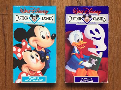 Walt Disney Cartoon Classics VHS Lot Volume Donalds Scary Tales EBay
