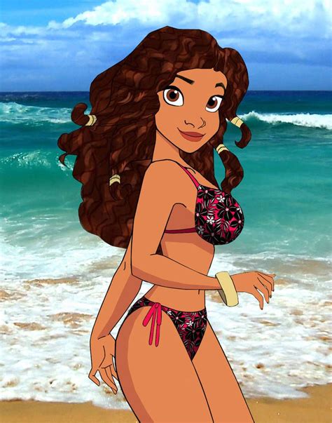 Moana In A Bikini By Carlshocker Moana Disney Bikinis