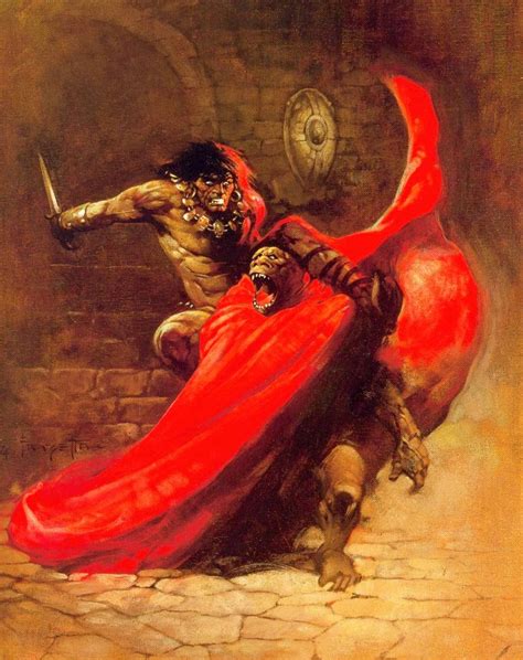 Capns Comics Conan By Frank Frazetta