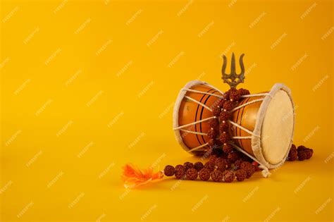 Premium Photo Shivaratri Background With Shivas Trident And Pellet