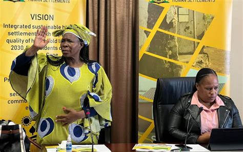 Eastern Cape Department Of Human Settlements Mec Nonceba Kontsiwe In A Meeting With The