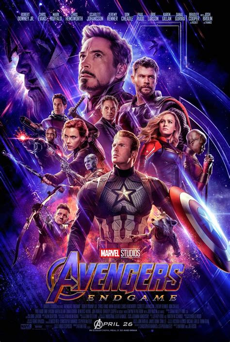 Avengers Endgame Poster Marvel