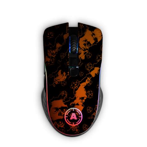 Aim Reaperz Neon Orange Rgb Mouse Aimcontrollers