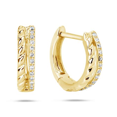 Dilamani Jewelry Diamond Huggie Earring