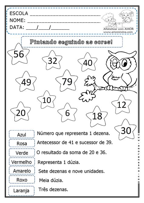 Pintando Seguindo As Cores MatemÁtica Para O 1º Ano 2º Ano