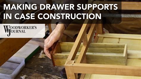 Making Drawer Supports In Furniture Case Construction Youtube