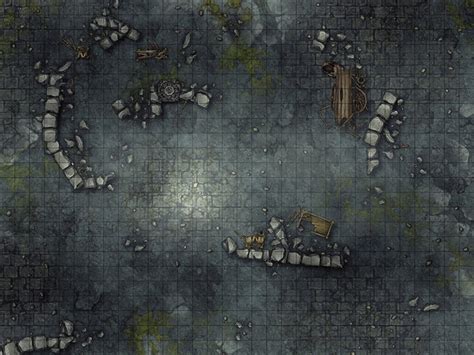 Ancient Ruins Battle Map Dnd Battle Map D D Battlemap Dungeons And