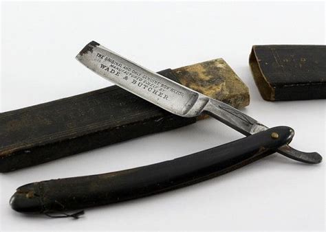 1800s Wade And Butcher Straight Razor Sheffield England Vintage