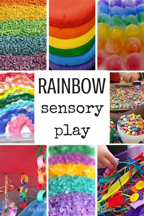 33 Rainbow Sensory Play Ideas For Toddlers And Older Kids Best Toys 4 Toddlers