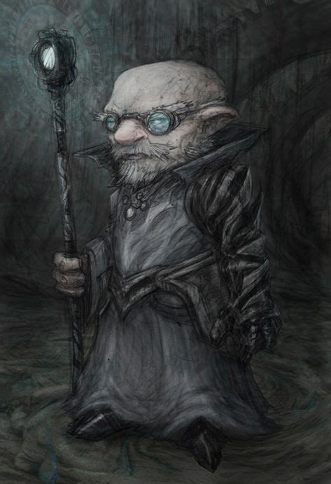 Idea By Jacob Hollenbeck On Npc Portraits Evil Gnome Fantasy Art