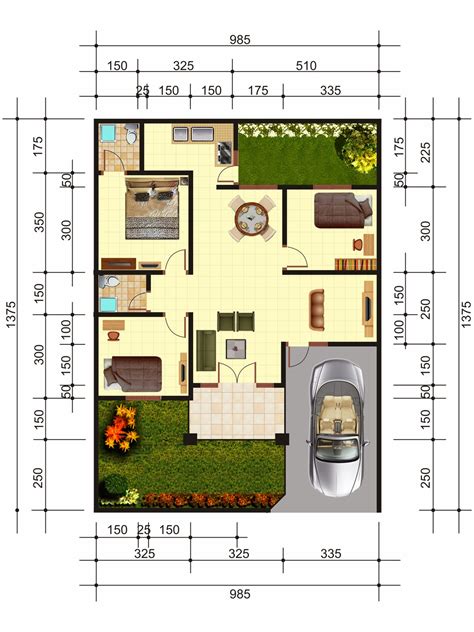 Denah Rumah Minimalis Desain Rumah