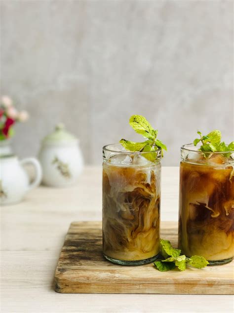 Fresh Mint Iced Coffee Food Thinkers