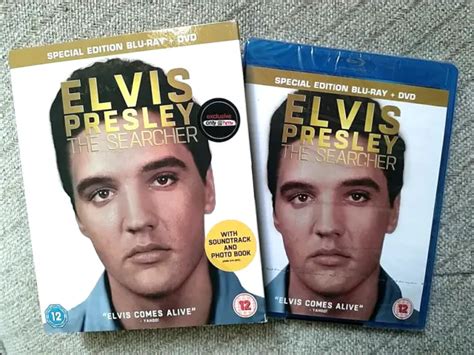 Elvis Presley The Searcher Uk Hmv Exclusive Blu Ray Dvd Book And Cd New