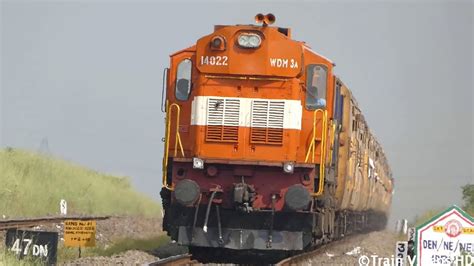 17661 kacheguda nagarsol express alco wdm3a full speed diesel train videos indian railways