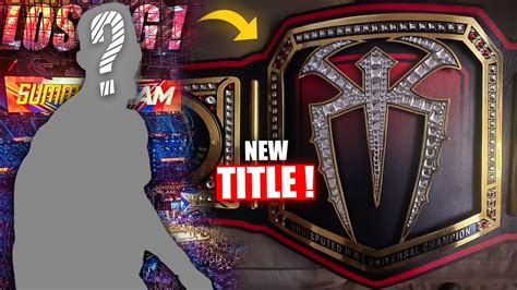 Omg Roman Reigns Another New Championship Coming Summerslam New