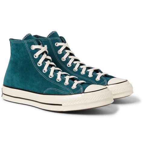 Converse Chuck 70 Suede High Top Sneakers In Blue For Men Lyst