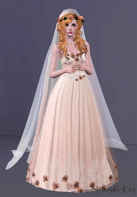 Sims 3 Finds Ethereal Bride Wedding Dress At Sim Pli Caz The Sims