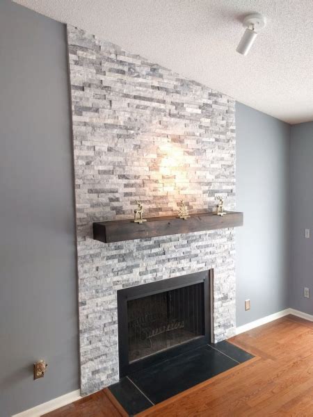 Ledger Stone Fireplace Surround