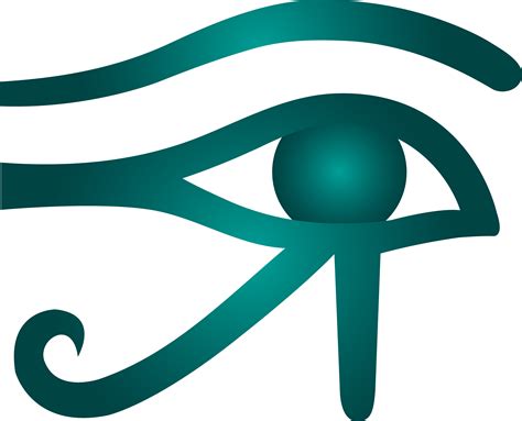 Blue Eye of Horus Symbol - Free Clip Art gambar png