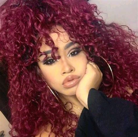 Pin By Jacqueline Marie Johnson On Red Hair Burgundy Curly Hair