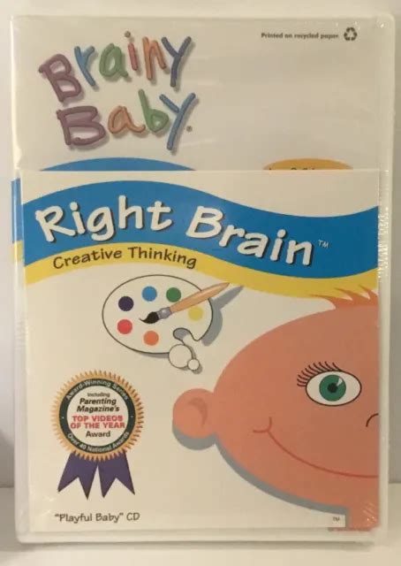 Brainy Baby Right Brainplayful Baby Dvd 2004 Includes Audio Cd