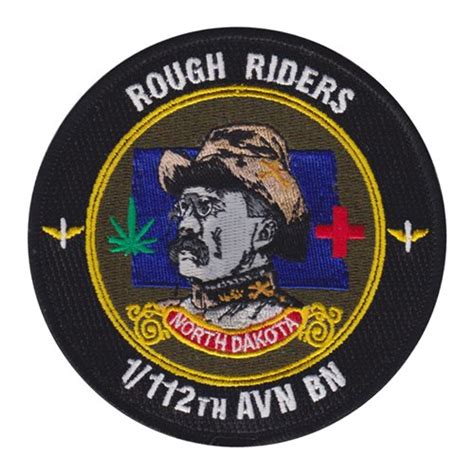 1 112 Avn Bn Rough Riders Patch 1st Battalion 1 112th Aviation