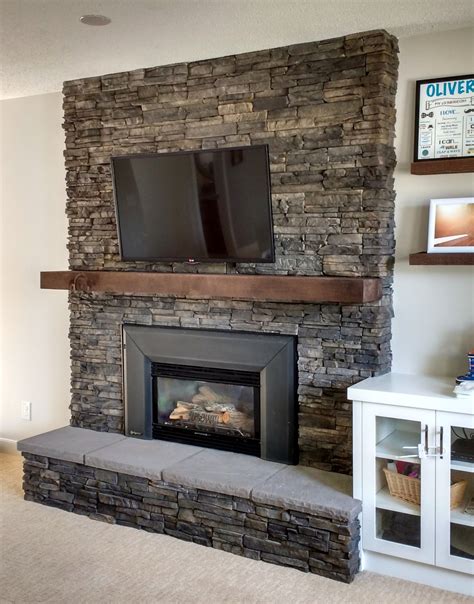 Fireplace With Hearth Brick Cover Up Ecostone Products