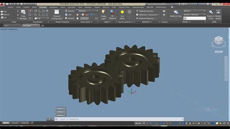 A 3d Spur Gear Tutorial In Autocad 2016 Youtube
