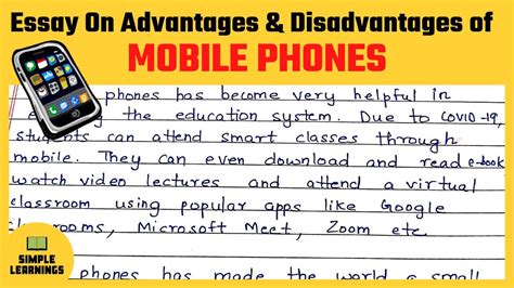 🌈 Essay On Mobile Phone For Students Essay On Mobile Phone For
