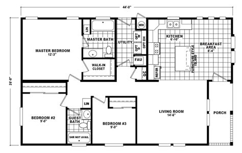 2 Bedroom Double Wide Mobile Home Floor Plans Resnooze Com