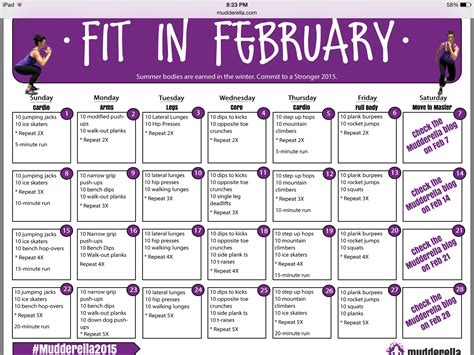 Monthly Fit Plan Physical Fitness Fitness Fitness Body
