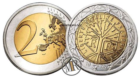 2 Euro Francia 1999 Valore Monete Vecchie Monete Monete Da Collezione
