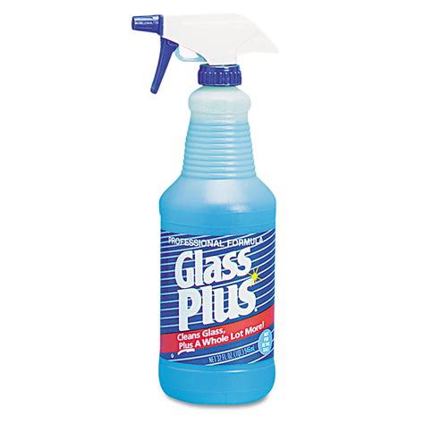 Glass Plus Glass Cleaner 32oz Spray Bottle 12carton 94378ct Walmart