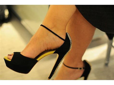 greymer spring summer collection 2013 black suede open toe court shoe the heel has gold metal