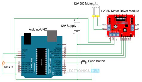 Arduino Dc Motor Control Using L298n Motor Driver Circuits Geek