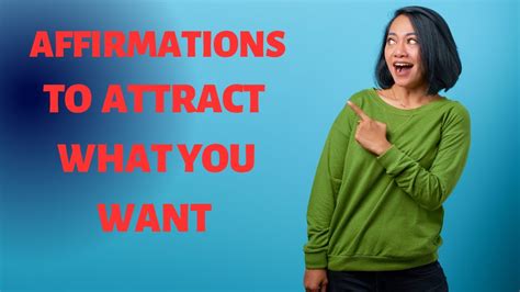 Affirmations To Attract What You Want Youtube