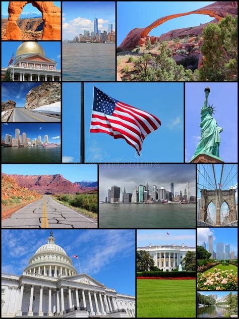 2576 Collage De Estados Unidos Fotos De Stock Fotos Libres De