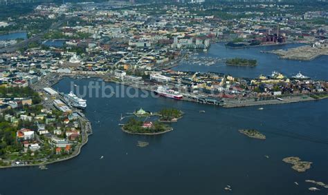 Luftaufnahme Helsinki Helsingfors Insel Valkosaari Ravintola