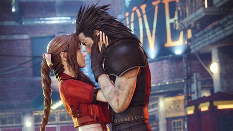 X Aerith Gainsborough And Cloud Strife Final Fantasy Remake K K Hd K Wallpapers