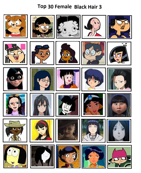 Top 48 Image Cartoon Characters With Black Hair Vn
