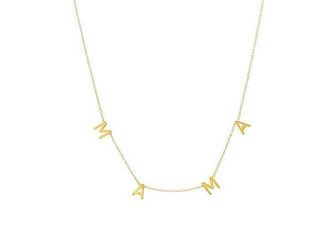 The Mama Necklace Large Solid 14k Gold Women’s Luxury Jewelry Pagnya