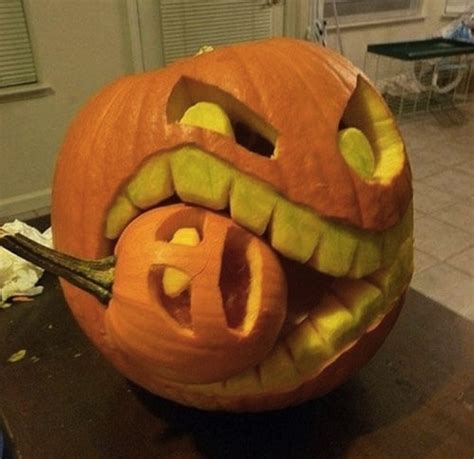 Here Are 15 Clever Pumpkin Carving Ideas That Will Make You The King Of