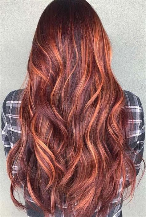 10 most popular copper hair color with highlights ombre red hair inspiration red balayage