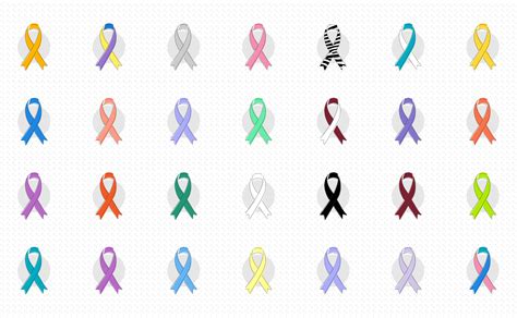 Cancer Ribbon Color Chart A Visual Reference Of Charts Chart Master