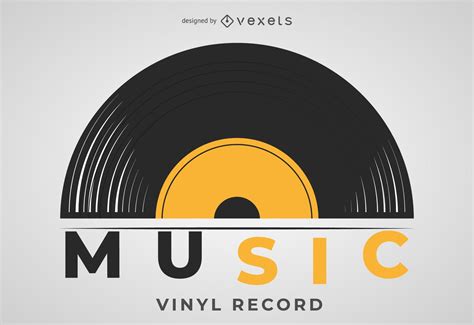 vinyl record illustration vector