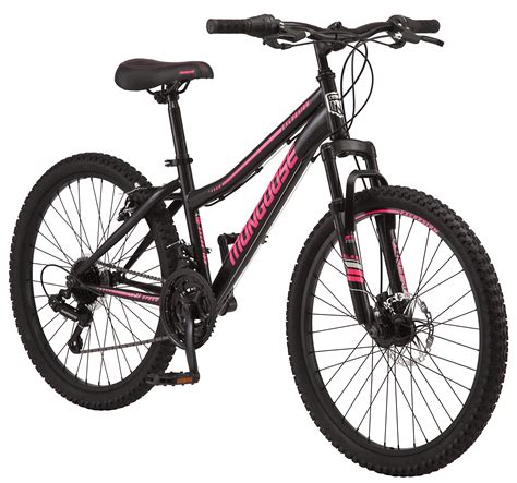 Mongoose Excursion Mountain Bike 24 Inch Wheel 21 Speeds Black