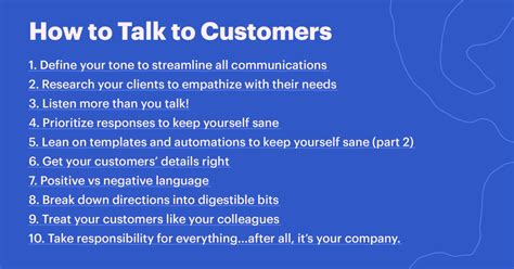 how to talk to customers 10 tips