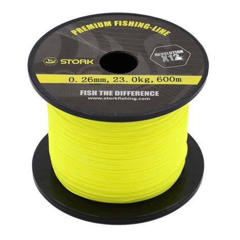 Stork Revolution 12 Fach Geflochtene Premium Angelschnur 600m Tackleking