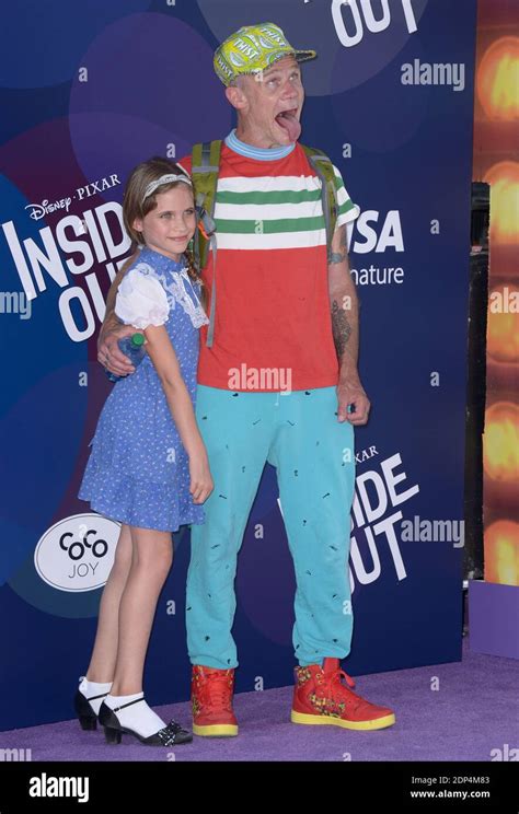 Flea And Daughter Sunny Bebop Balzary Attend The Los Angeles Premiere Of Disney Pixars Inside